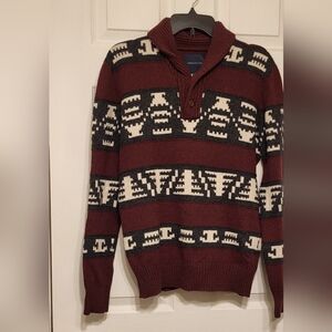 American Eagle Mens Small Pullover Sweater Marroon